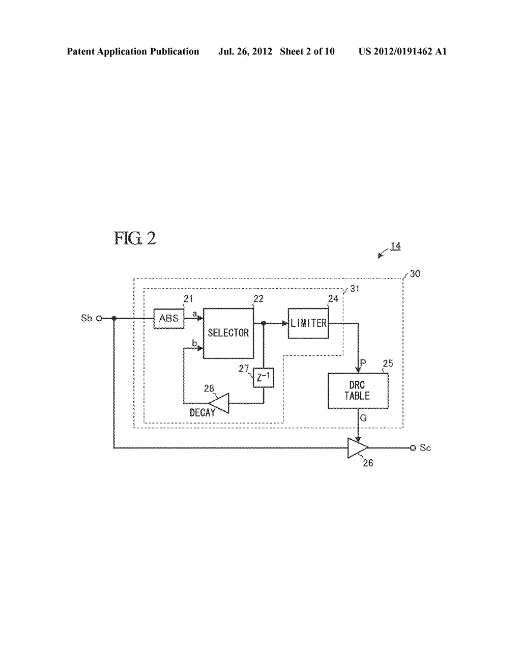 AUDIO SIGNAL PROCESSING DEVICE WITH ENHANCEMENT OF LOW-PITCH REGISTER OF     AUDIO SIGNAL - diagram, schematic, and image 03