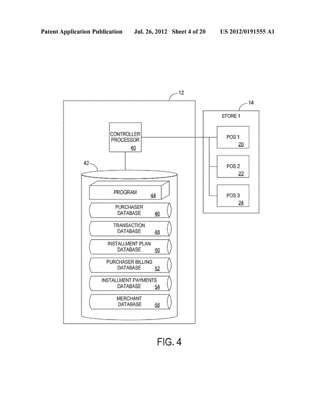 METHOD AND APPARATUS FOR PROVIDING AND PROCESSING INSTALLMENT PLANS AT A     TERMINAL - diagram, schematic, and image 05