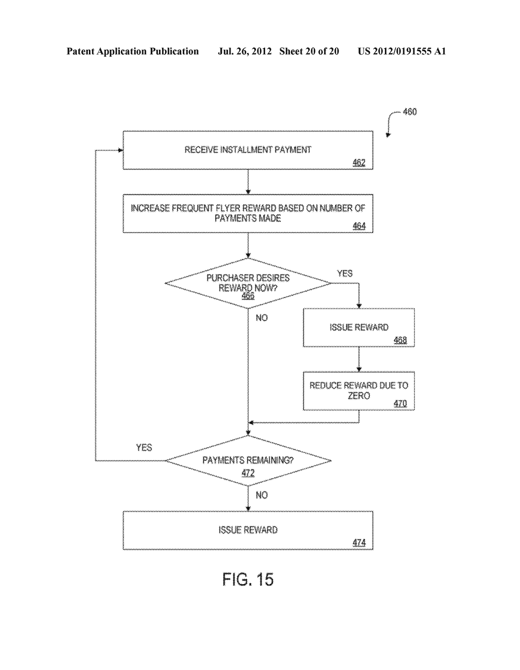 METHOD AND APPARATUS FOR PROVIDING AND PROCESSING INSTALLMENT PLANS AT A     TERMINAL - diagram, schematic, and image 21