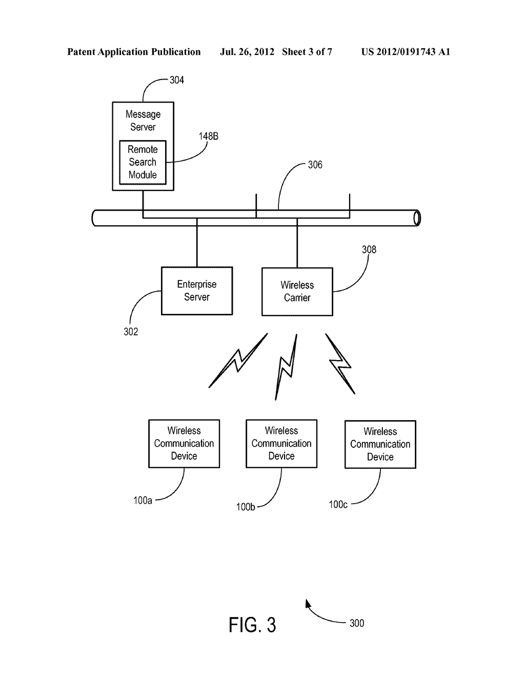 SYSTEM AND METHOD FOR PRESENTATION OF LOCAL AND REMOTE MESSAGE SEARCH     RESULTS - diagram, schematic, and image 04