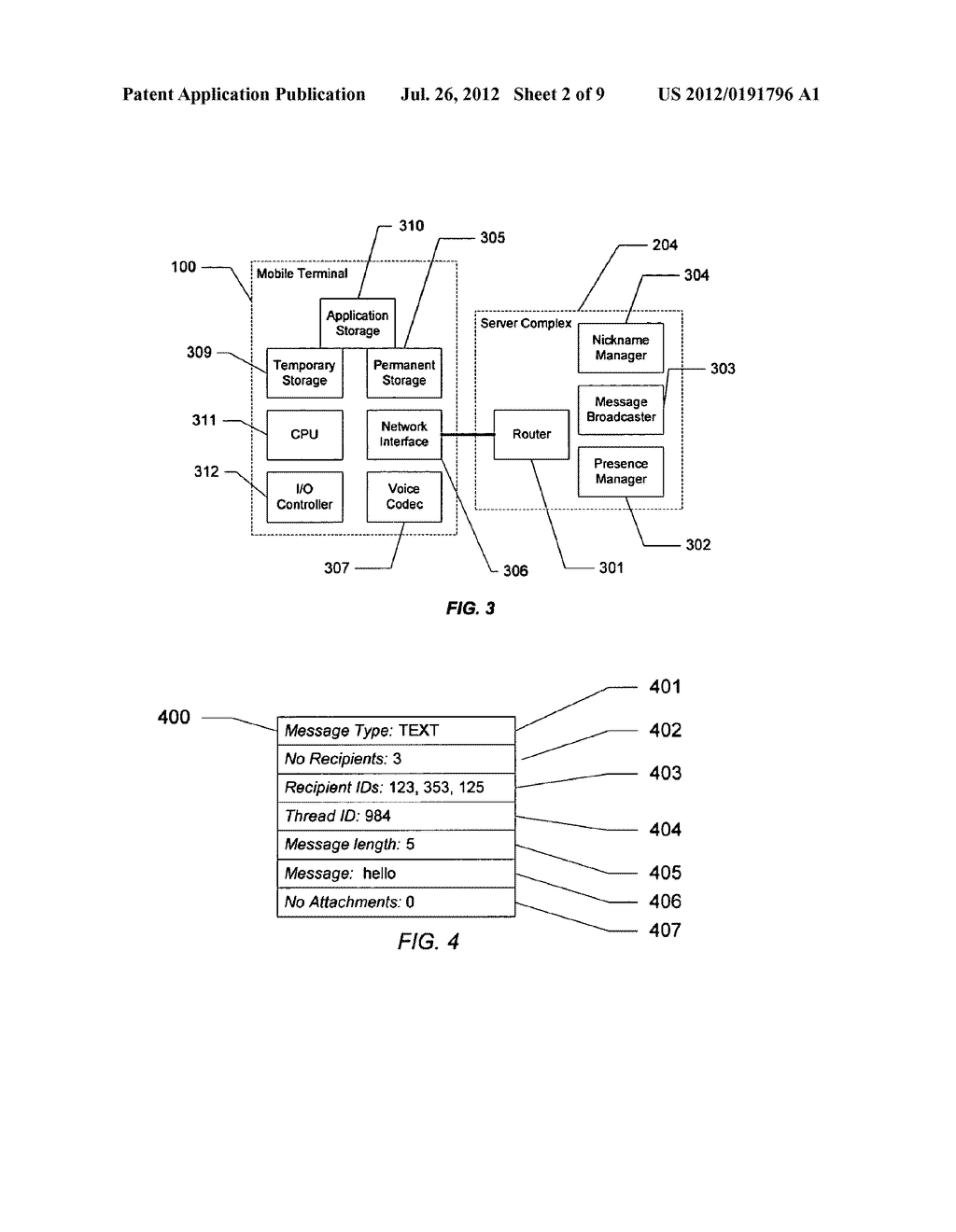 VOICE AND TEXT GROUP CHAT DISPLAY MANAGEMENT TECHNIQUES FOR WIRELESS     MOBILE TERMINALS - diagram, schematic, and image 03