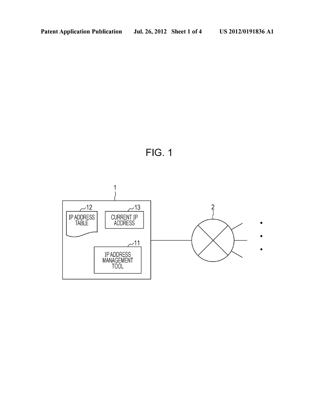 IP ADDRESS MANAGING METHOD, PROGRAM THEREOF, NETWORK COMMUNICATION DEVICE - diagram, schematic, and image 02