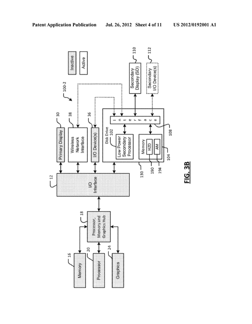 COMPUTER WITH LOW-POWER SECONDARY PROCESSOR AND SECONDARY DISPLAY - diagram, schematic, and image 05