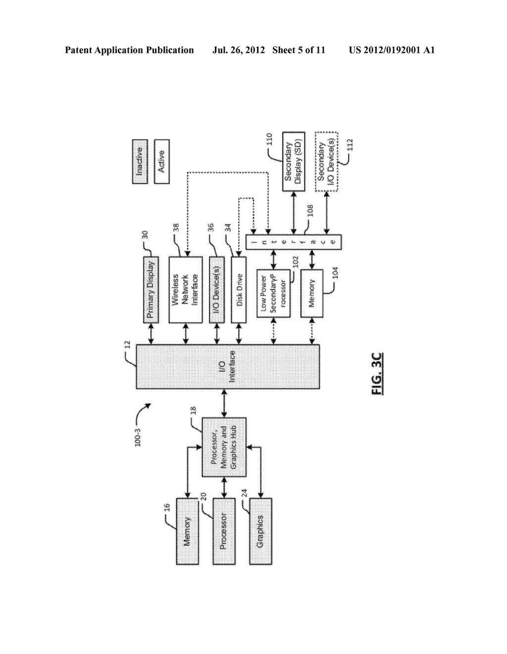 COMPUTER WITH LOW-POWER SECONDARY PROCESSOR AND SECONDARY DISPLAY - diagram, schematic, and image 06