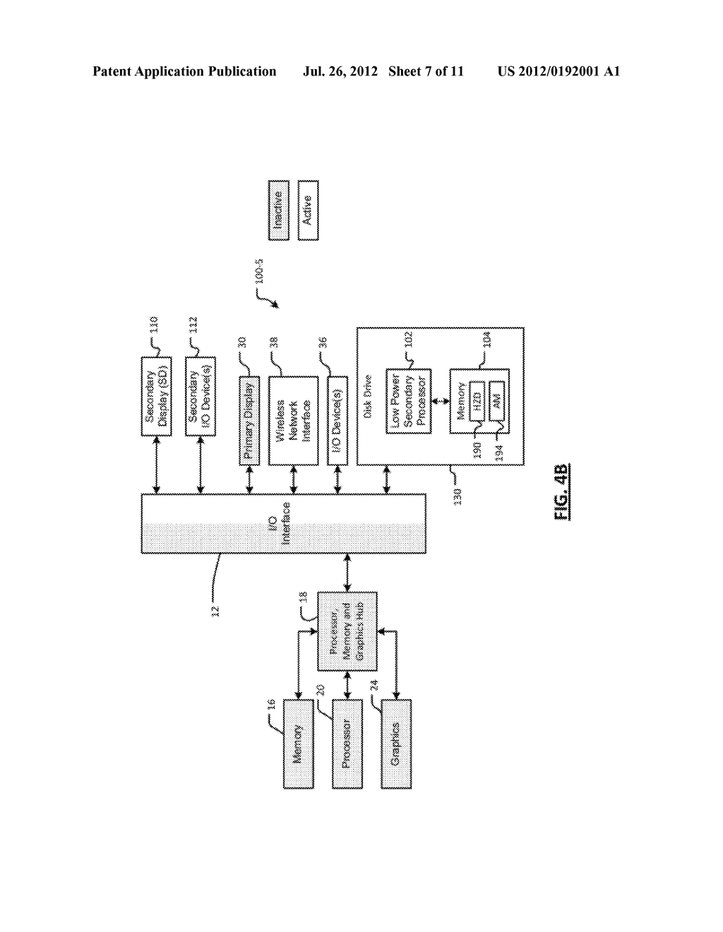 COMPUTER WITH LOW-POWER SECONDARY PROCESSOR AND SECONDARY DISPLAY - diagram, schematic, and image 08