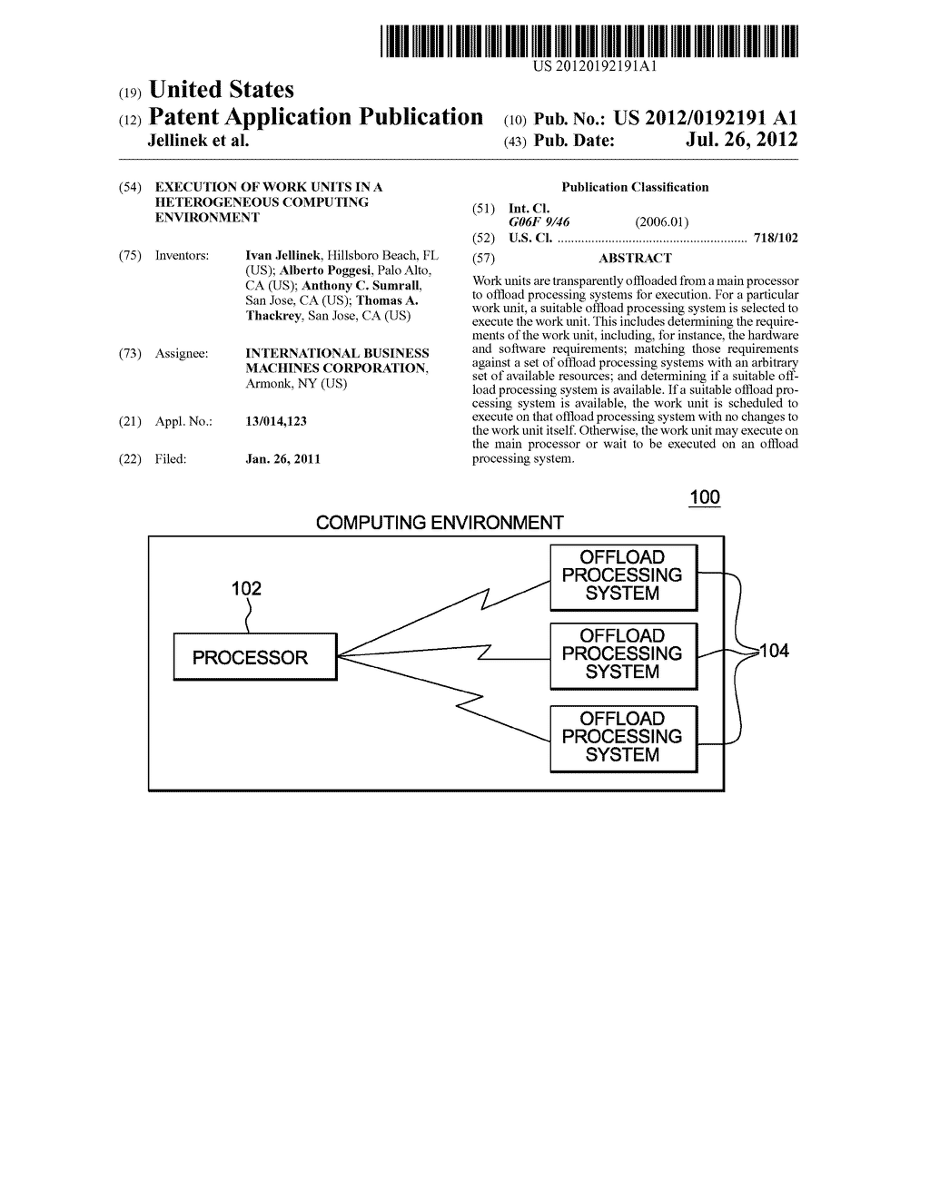 EXECUTION OF WORK UNITS IN A HETEROGENEOUS COMPUTING ENVIRONMENT - diagram, schematic, and image 01