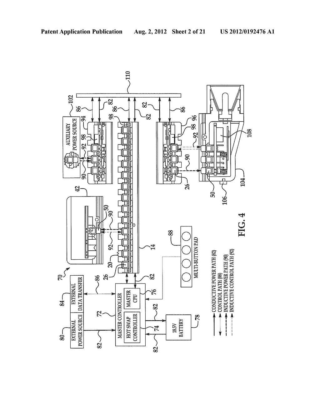APPARATUS AND METHOD FOR INDUCTIVELY POWERING AND NETWORKING A RAIL OF A     FIREARM - diagram, schematic, and image 03