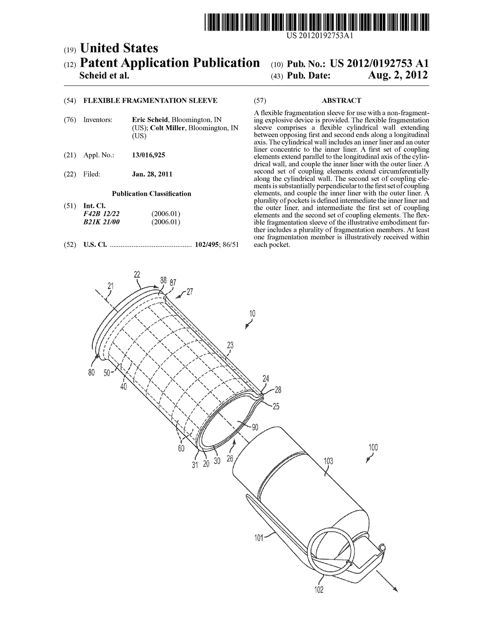 FLEXIBLE FRAGMENTATION SLEEVE - diagram, schematic, and image 01
