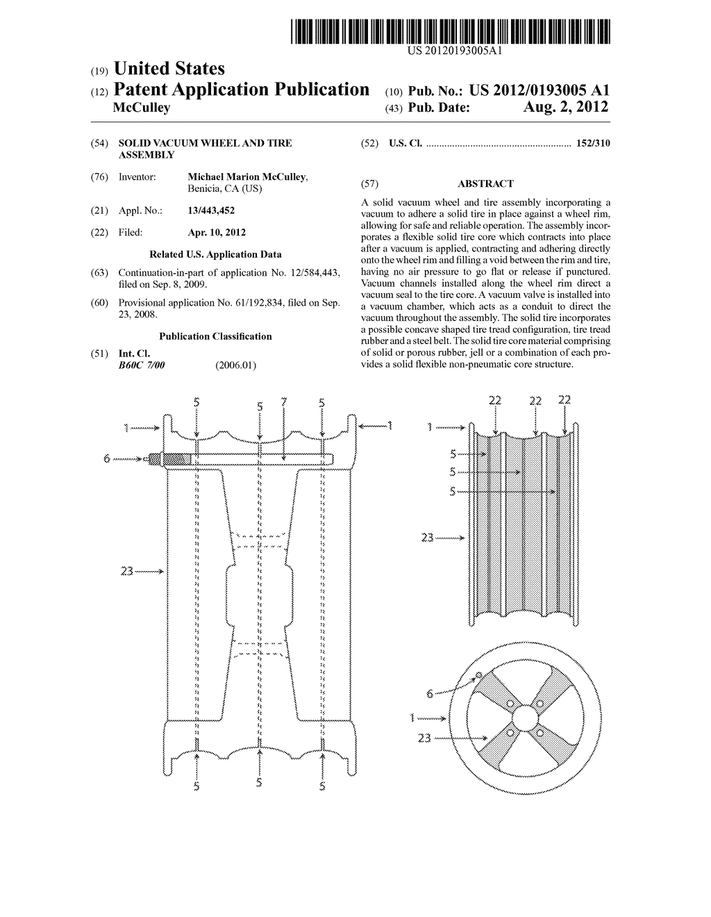 Solid Vacuum Wheel and Tire Assembly - diagram, schematic, and image 01