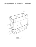 One Piece Shipping and Display Container diagram and image