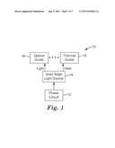 SOLID STATE LIGHT WITH OPTICAL DIFFUSER AND INTEGRATED THERMAL GUIDE diagram and image