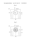 ORGANIC LED ELEMENT, GLASS FRIT FOR DIFFUSION LAYER FOR USE IN ORGANIC LED     ELEMENT, AND METHOD FOR PRODUCTION OF DIFFUSION LAYER FOR USE IN ORGANIC     LED ELEMENT diagram and image