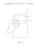 ELECTRONIC DEVICE AND METHOD FOR INPUTTING INFORMATION INTO THE ELECTRONIC     DEVICE diagram and image