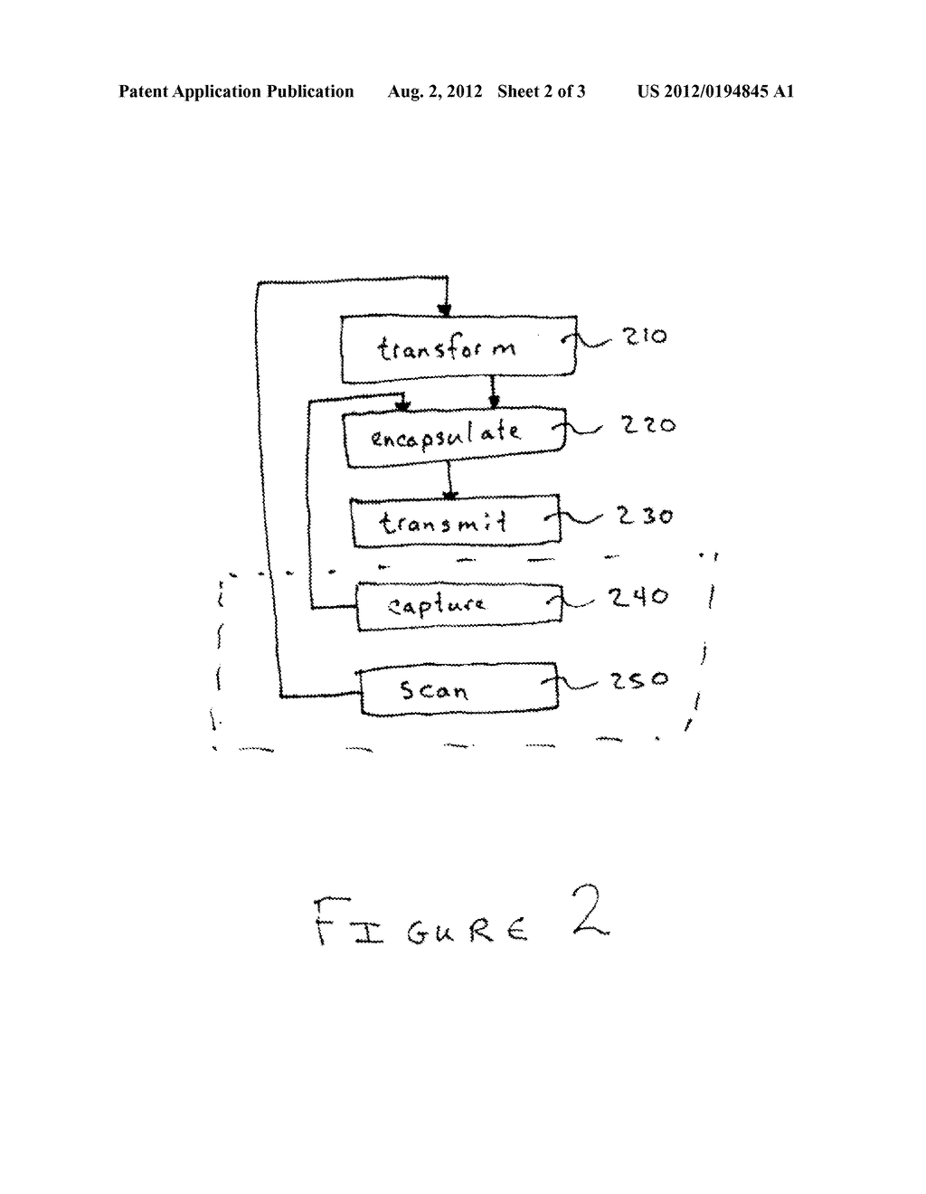 METHOD FOR TRANSFORMING AND TRANSPORTING PRINTER DATA OVER THE INTERNET IN     A SECURE AND RELIABLE MANNER - diagram, schematic, and image 03