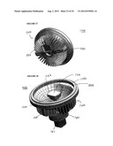 NON-GLARE REFLECTIVE LED LIGHTING APPARATUS WITH HEAT SINK MOUNTING diagram and image