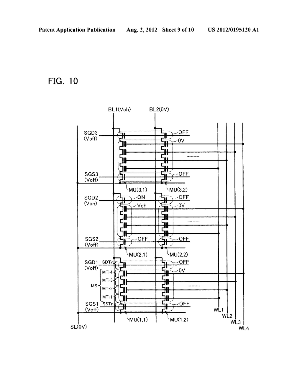 NONVOLATILE SEMICONDUCTOR MEMORY DEVICE - diagram, schematic, and image 10