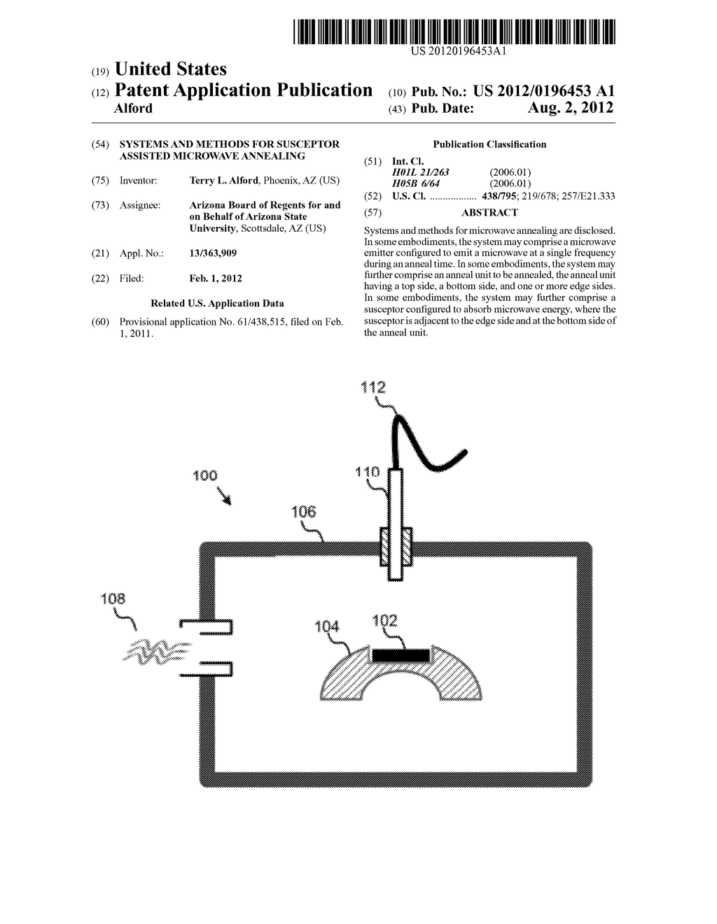 Systems and Methods for Susceptor Assisted Microwave Annealing - diagram, schematic, and image 01