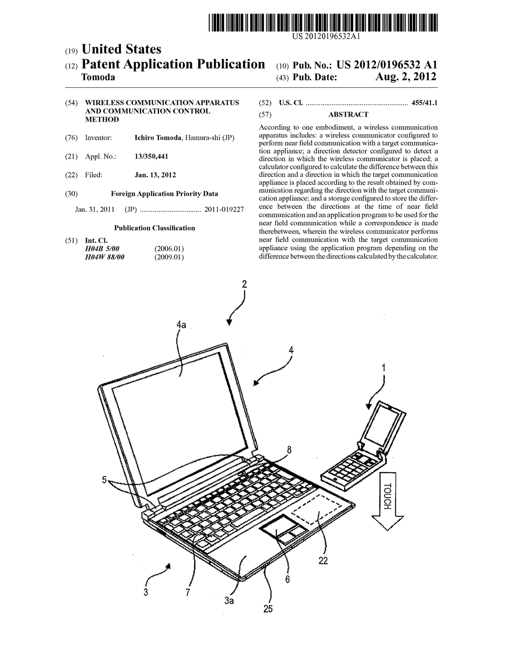 WIRELESS COMMUNICATION APPARATUS AND COMMUNICATION CONTROL METHOD - diagram, schematic, and image 01