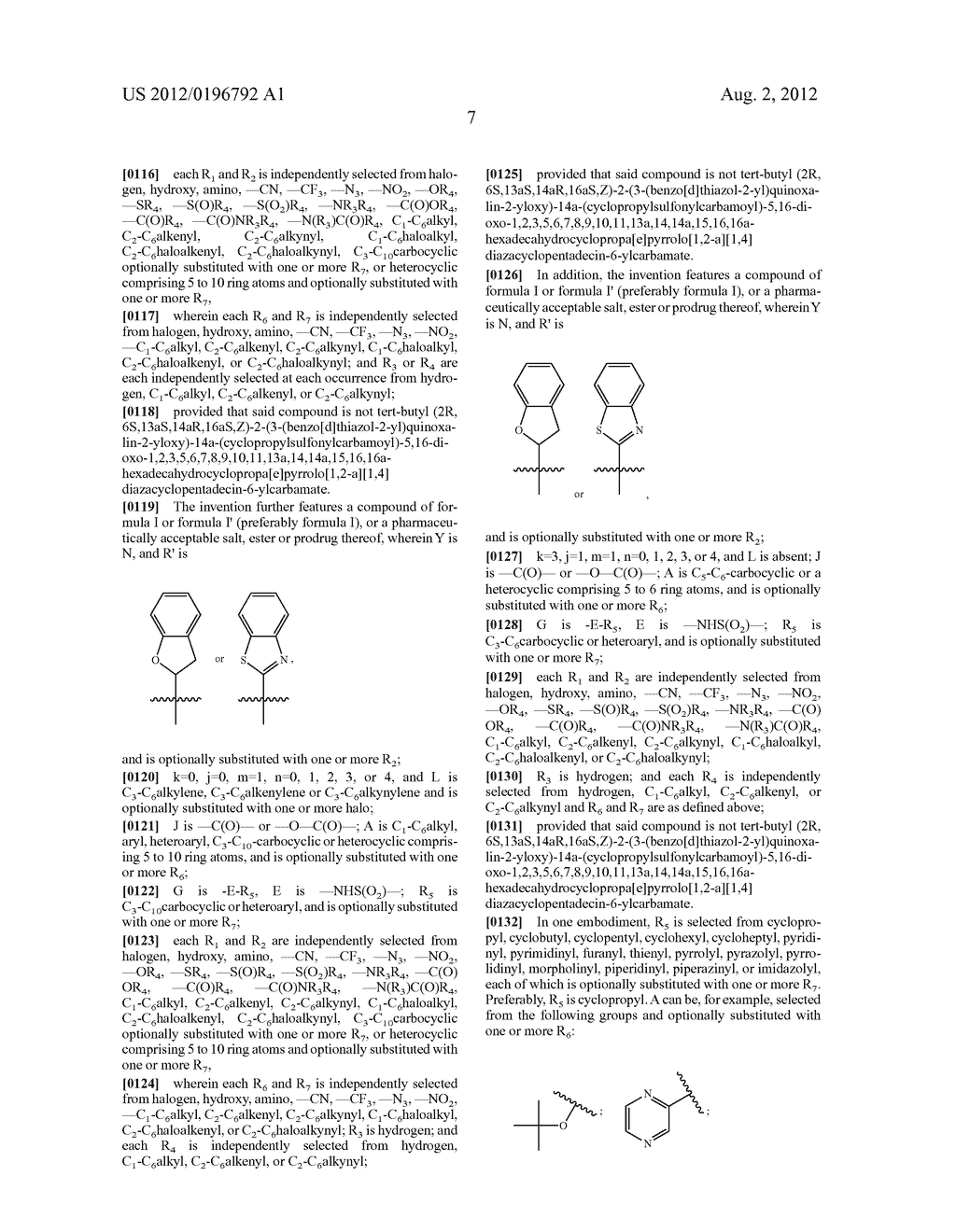 MACROCYCLIC HEPATITIS C SERINE PROTEASE INHIBITORS - diagram, schematic, and image 08