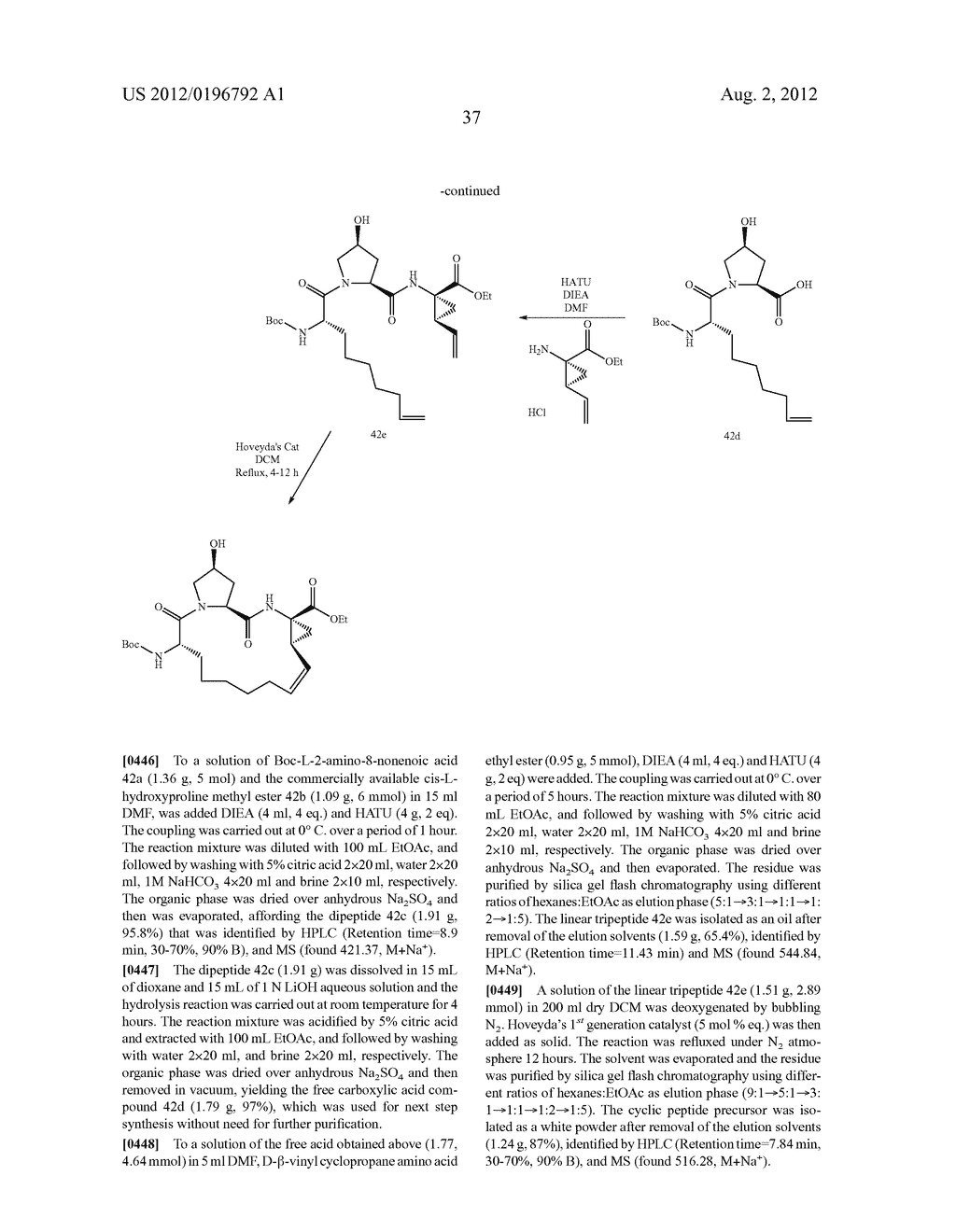 MACROCYCLIC HEPATITIS C SERINE PROTEASE INHIBITORS - diagram, schematic, and image 38