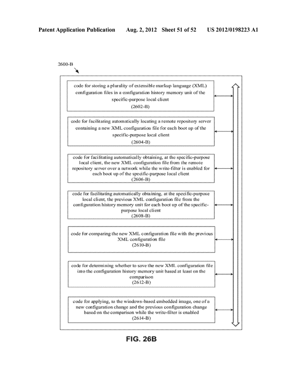 AUTOMATIC RETRIEVAL, PARSING AND APPLICATION OF CONFIGURATION FOR A     SPECIFIC-PURPOSE CLIENT HAVING A WINDOWS-BASED EMBEDDED IMAGE WITH A     WRITE-FILTER - diagram, schematic, and image 52