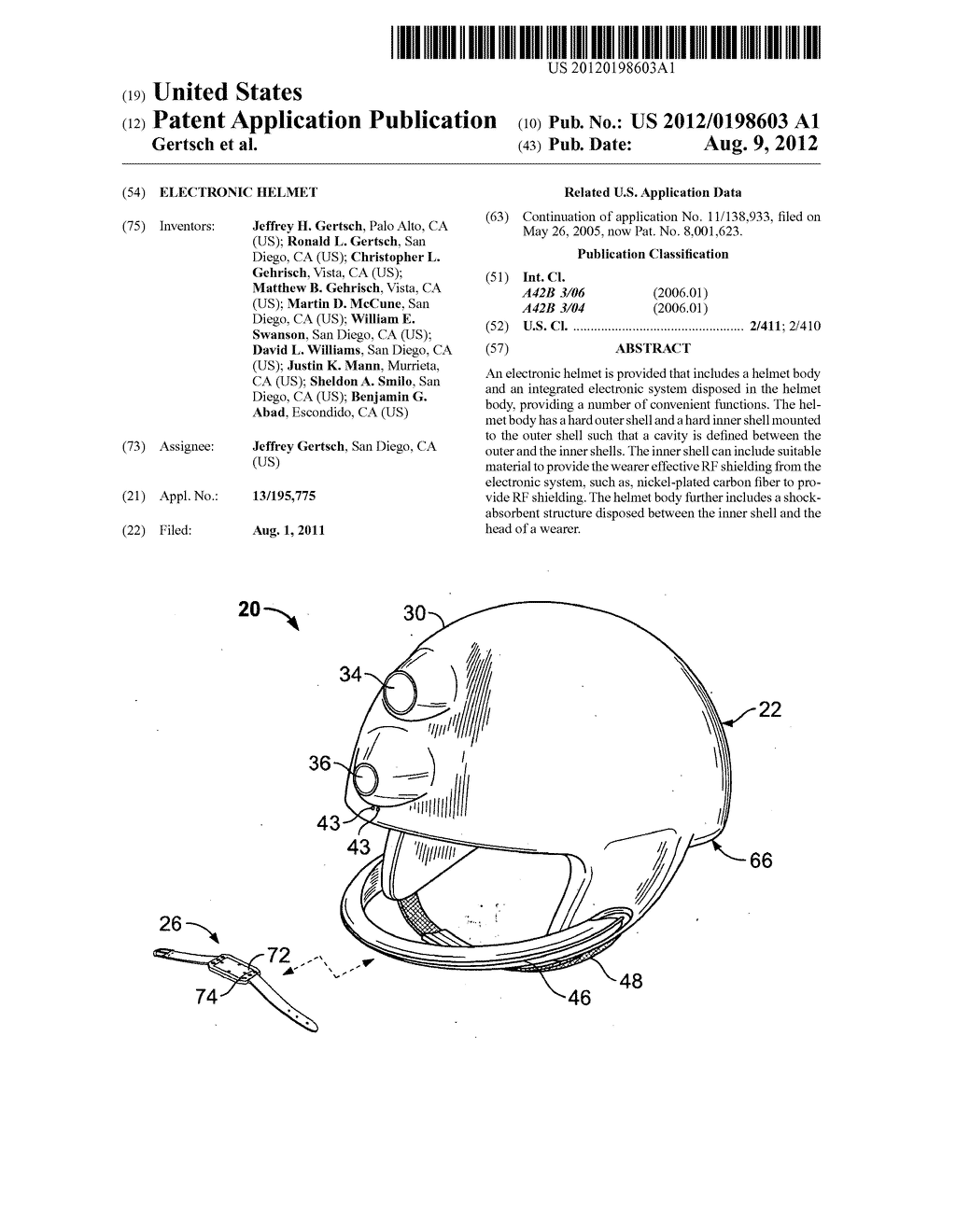 ELECTRONIC HELMET - diagram, schematic, and image 01