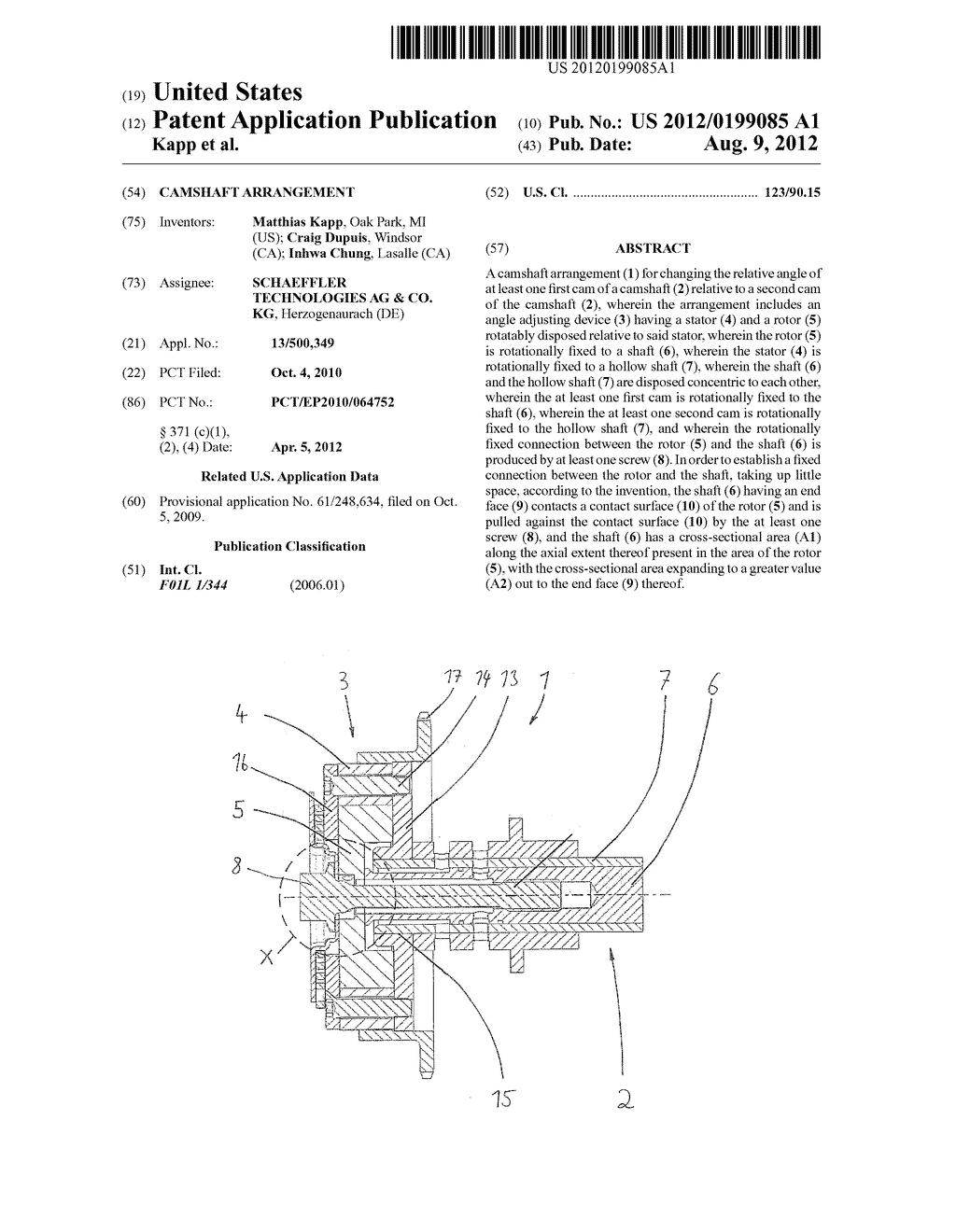 CAMSHAFT ARRANGEMENT - diagram, schematic, and image 01