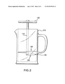Device and Method for Cleaning a French or Coffee Press diagram and image