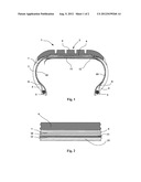 TIRE HAVING A BUILT-IN SELF-SEALING LAYER diagram and image