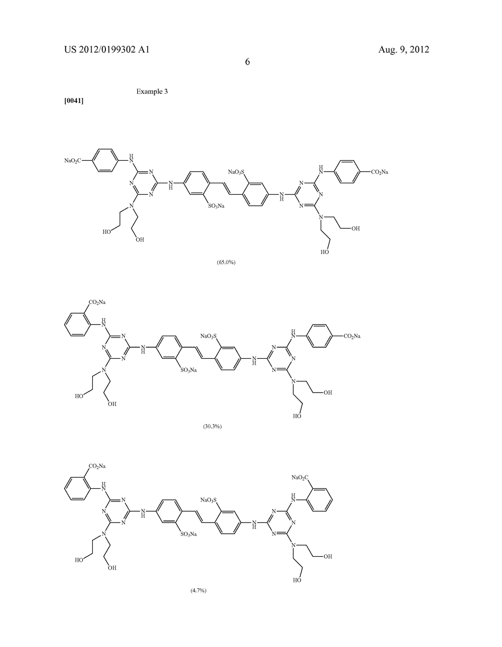 DISULFO-TYPE FLUORESCENT WHITENING AGENT COMPOSITIONS - diagram, schematic, and image 08