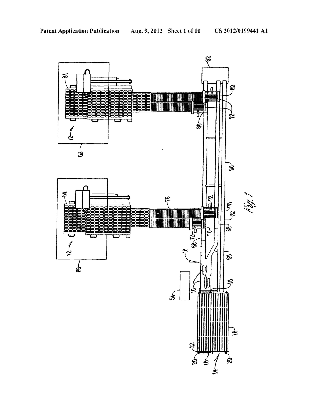 APPARATUS FOR TRANSPORTING FOOD PRODUCTS TO A LOADING HEAD - diagram, schematic, and image 02
