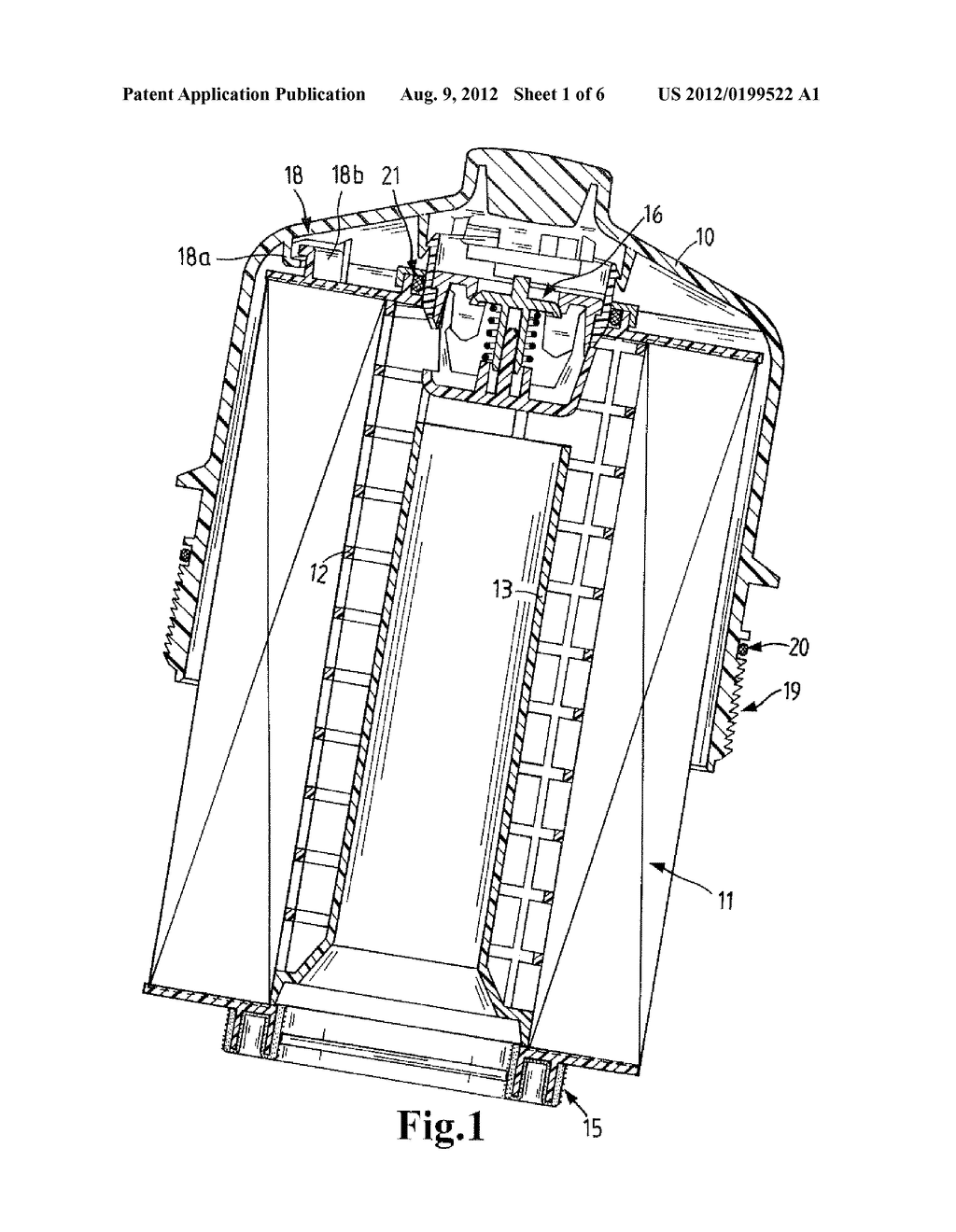 FILTER WITH BAYONET COUPLING TO COVER - diagram, schematic, and image 02