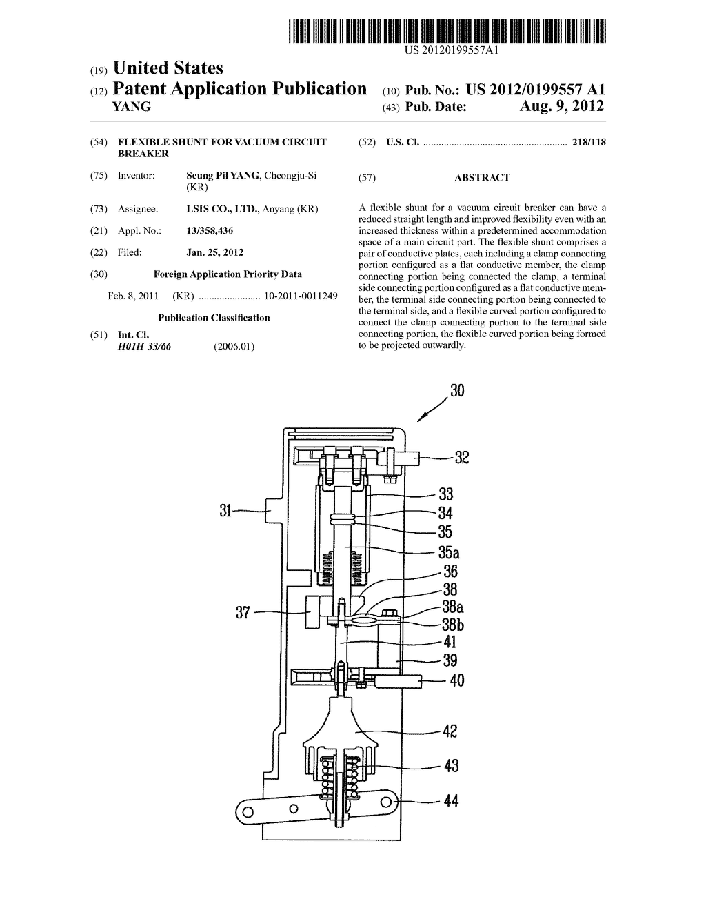 FLEXIBLE SHUNT FOR VACUUM CIRCUIT BREAKER - diagram, schematic, and image 01