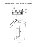 Incased Tethered Magnet, Method and System for Securing Bottles in Arm s     Reach diagram and image