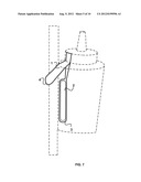 Incased Tethered Magnet, Method and System for Securing Bottles in Arm s     Reach diagram and image