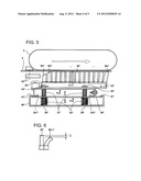 APPARATUS FOR PRESSING FLAT MATERIALS ONTO A TRANSPORT MODULE diagram and image