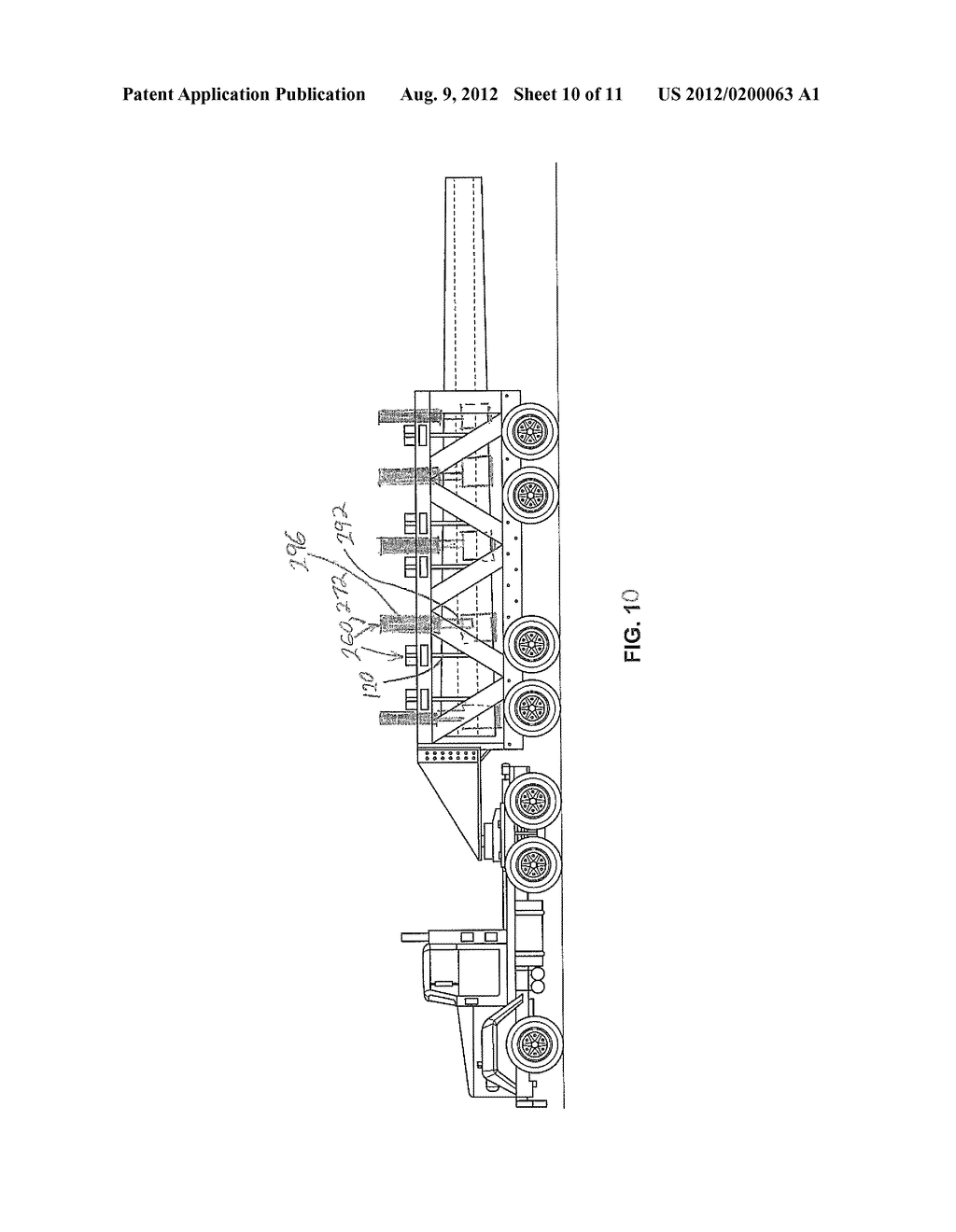 TRAILER APPARATUS FOR TRANSPORTING UTILITY POLES AND METHODS FOR SAME - diagram, schematic, and image 11
