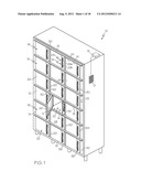 DOOR ASSEMBLY FOR STORAGE AND DISPENSING UNIT diagram and image