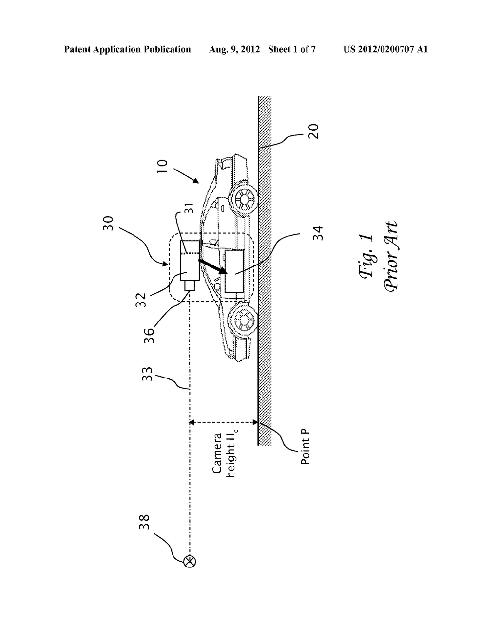 ESTIMATING DISTANCE TO AN OBJECT USING A SEQUENCE OF IMAGES RECORDED BY A     MONOCULAR CAMERA - diagram, schematic, and image 02