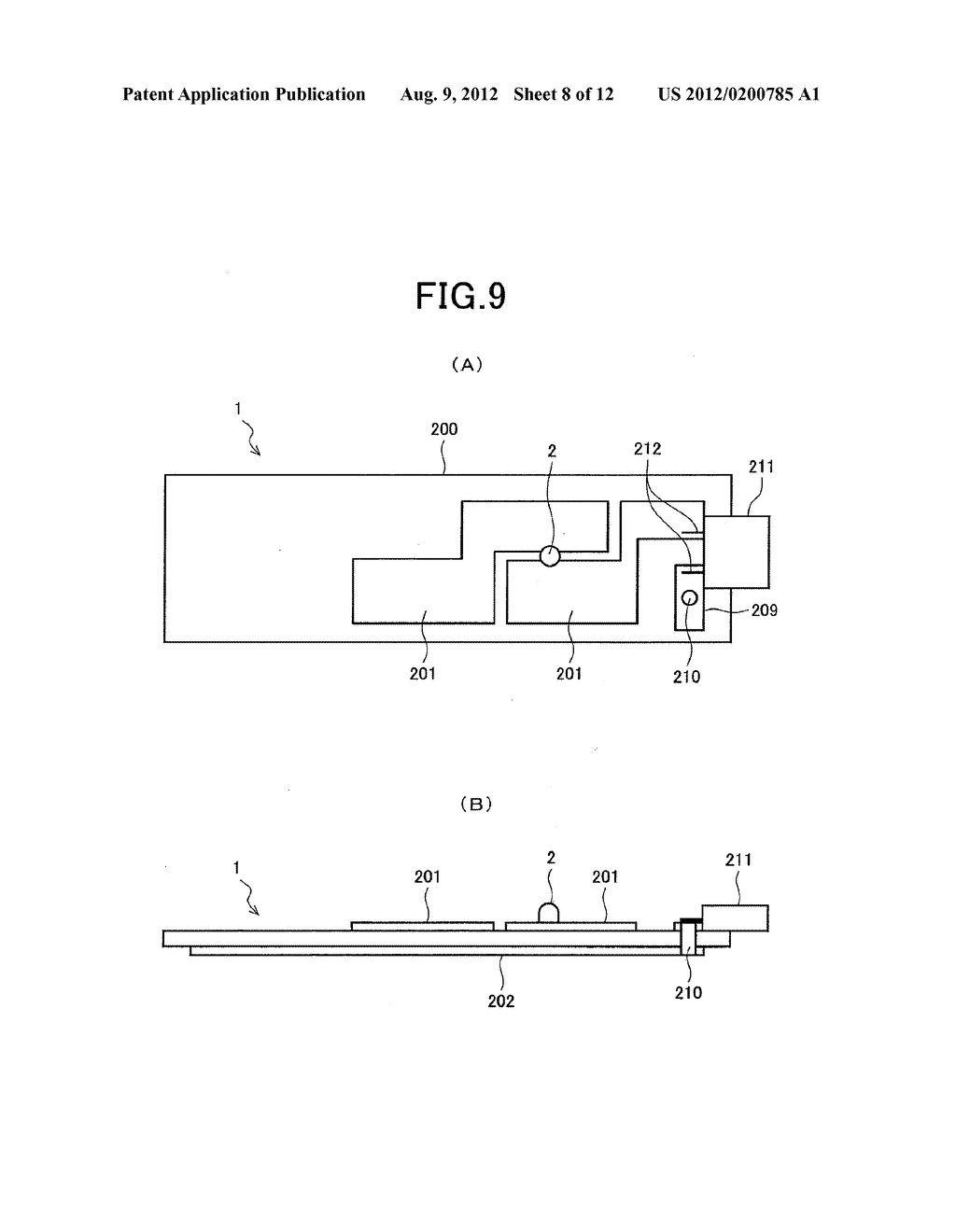 LIQUID CRYSTAL DISPLAYING APPARATUS AND TELEVISION RECEIVING APPARATUS - diagram, schematic, and image 09