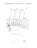 TURBINE WHEEL FITTED WITH AN AXIAL RETAINING RING THAT LOCKS THE BLADES     RELATIVE TO A DISK diagram and image