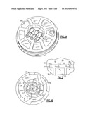 SCROLL COMPRESSOR WITH THREE DISCHARGE VALVES, AND DISCHARGE PRESSURE TAP     TO BACK PRESSURE CHAMBER diagram and image