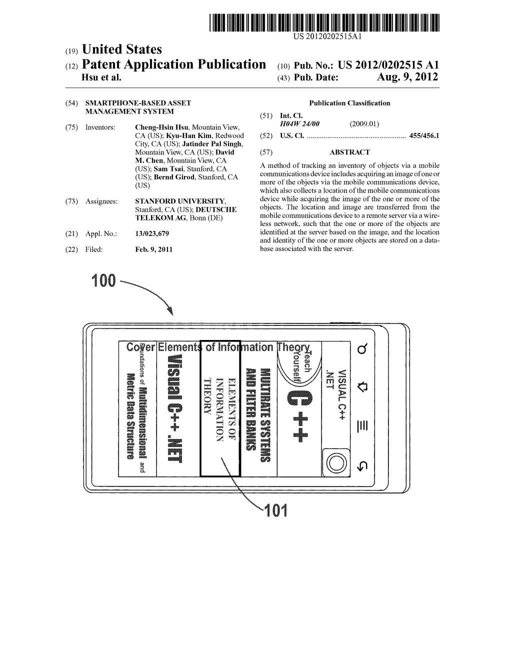 SMARTPHONE-BASED ASSET MANAGEMENT SYSTEM - diagram, schematic, and image 01