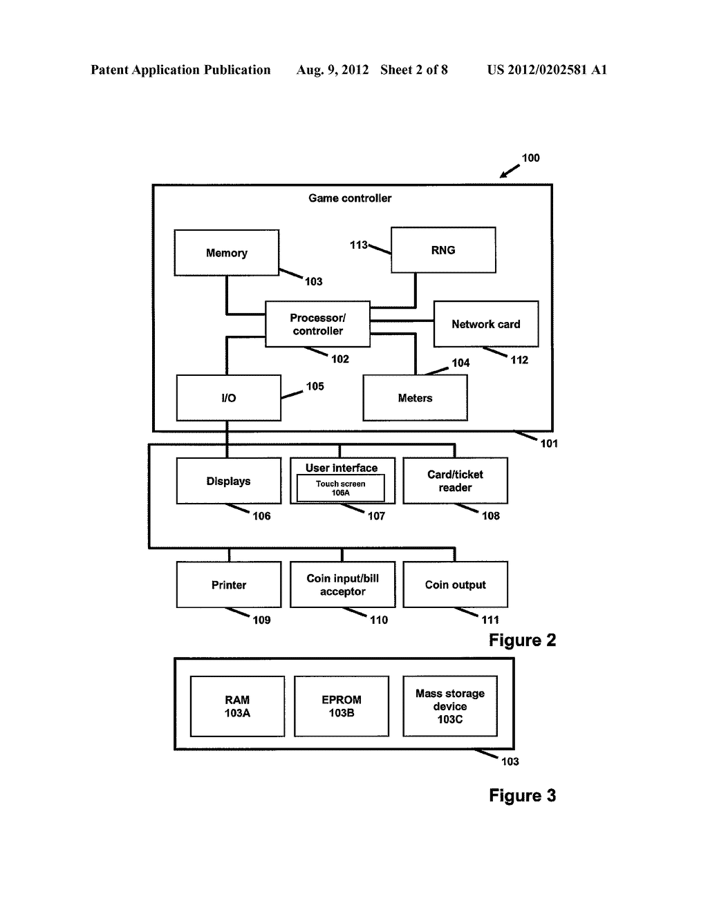 Multiple Pay Combination Gaming Apparatus - diagram, schematic, and image 03