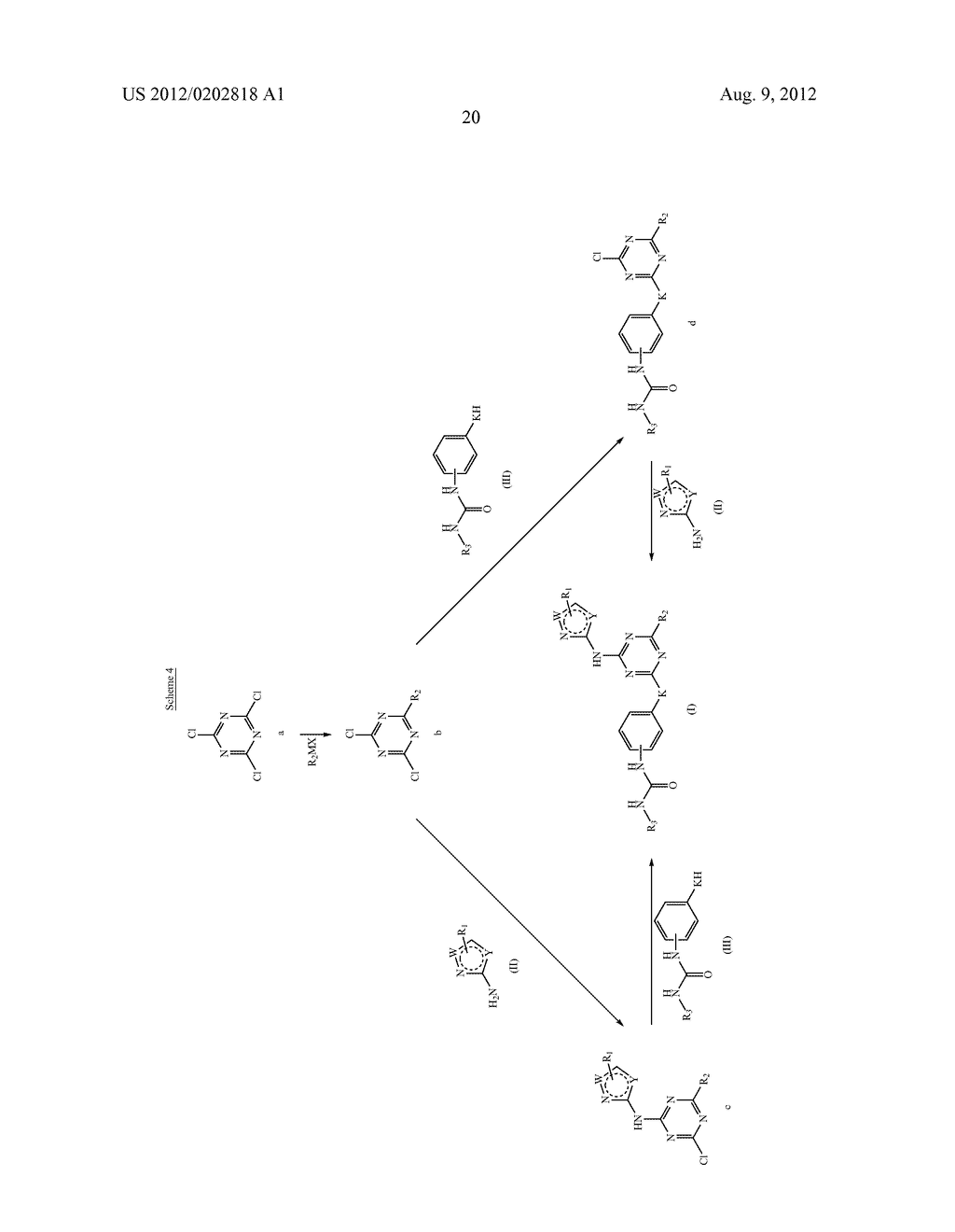 UREIDOPHENYL SUBSTITUTED TRIAZINE DERIVATIVES AND THEIR THERAPEUTICAL     APPLICATIONS - diagram, schematic, and image 21