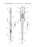 METHOD OF REMOVING CERUMEN OR A FOREIGN BODY FROM AN EAR CANAL AND     ARTICULATING CURETTE FOR USE THEREWITH diagram and image