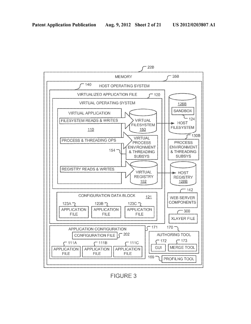 METHOD AND SYSTEM FOR MANAGING EXECUTION OF VIRTUAL APPLICATIONS - diagram, schematic, and image 03
