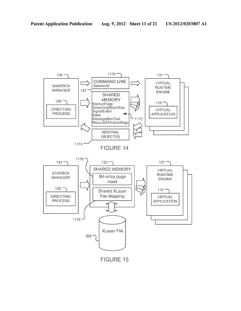 METHOD AND SYSTEM FOR MANAGING EXECUTION OF VIRTUAL APPLICATIONS - diagram, schematic, and image 12