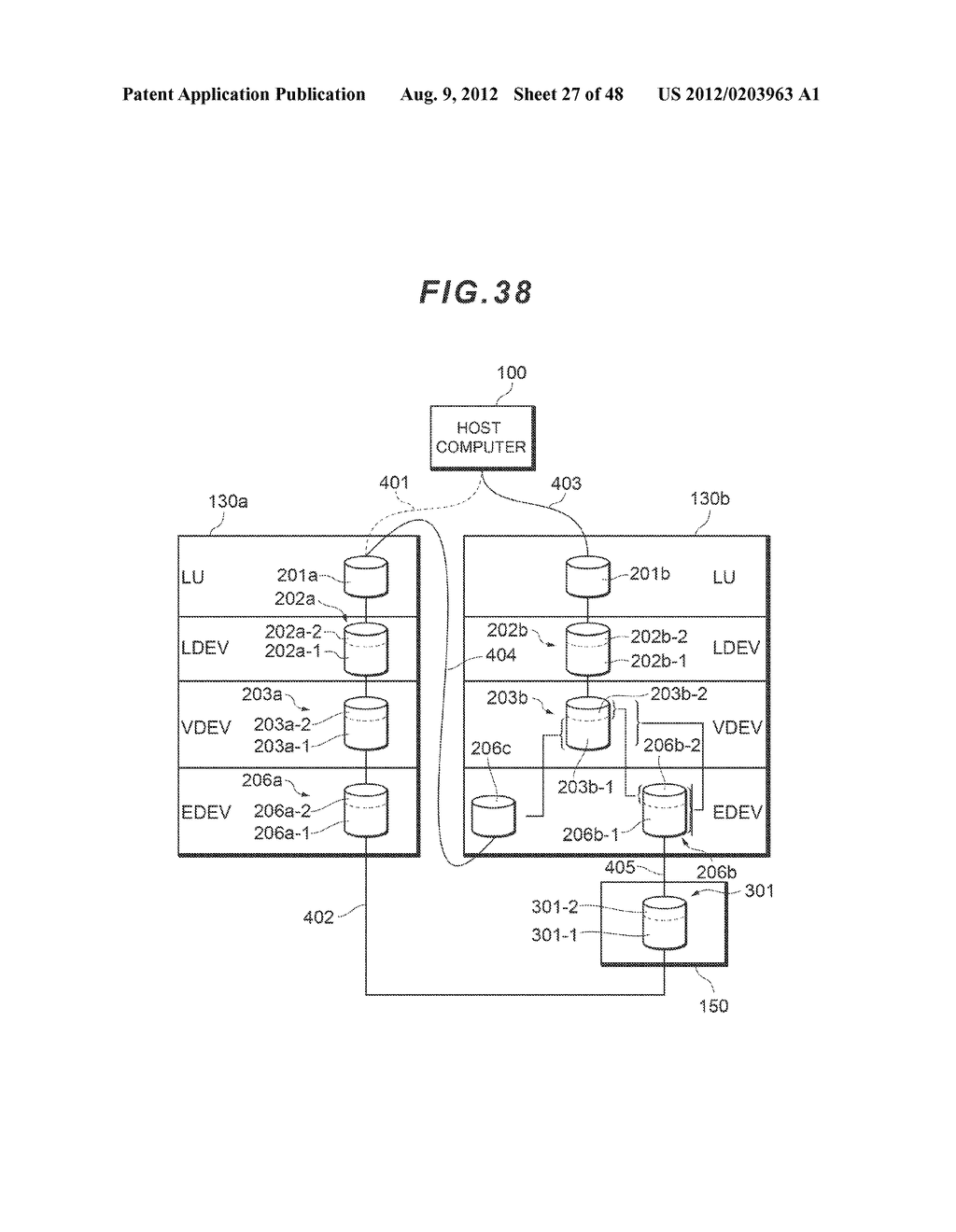 COMPUTER SYSTEM HAVING AN EXPANSION DEVICE FOR VIRTUALIZING A MIGRATION     SOURCE - diagram, schematic, and image 28