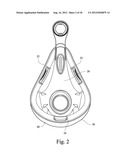 CUSHION-TO-FRAME COMPONENT FOR AN INTERFACING STRUCTURE diagram and image